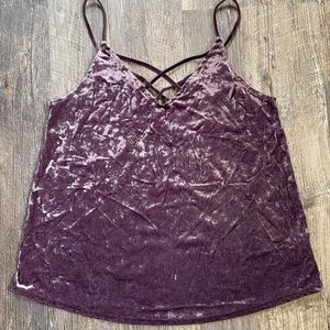American Eagle Outfitters Crushed Velvet Cami